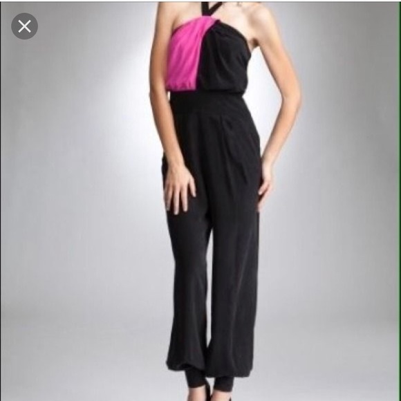 bebe Pants - Colorblock jumpsuit